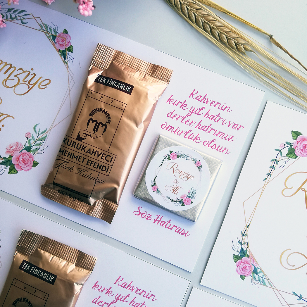 ORGANİZASYON HEDİYELİK TASARIM DÜĞÜN NİŞAN SÖZ NİKAH DOĞUM GÜNÜ MEVLİD SÜNNET KINA GECESİ HEDİYE KAHVE CİKOLATA 